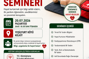 İlk Yardım Semineri ve İlk Yardım Çantası Temini