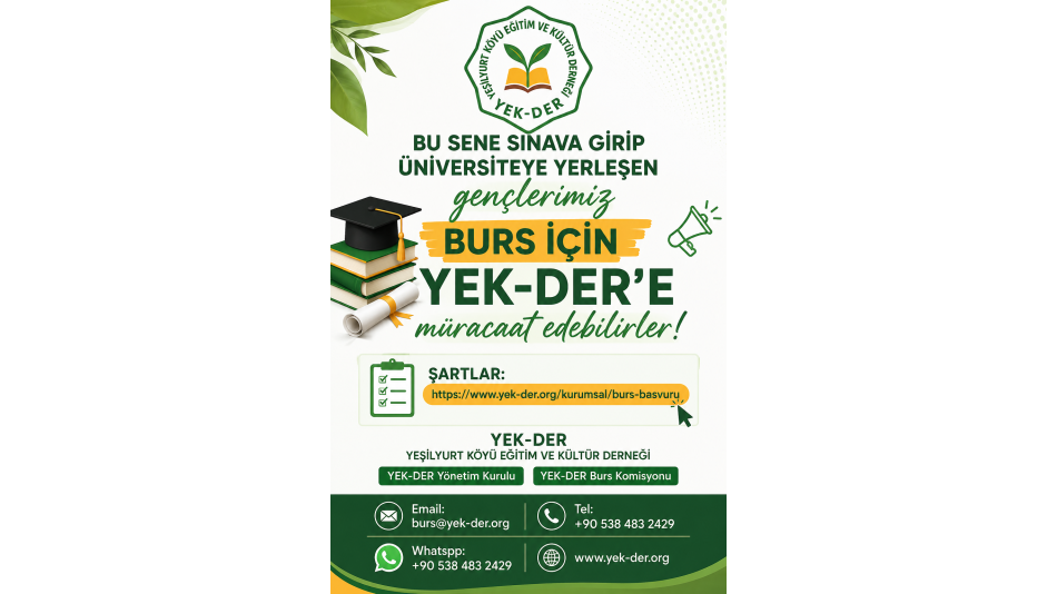 YEK-DER BURS BAŞVURULARI